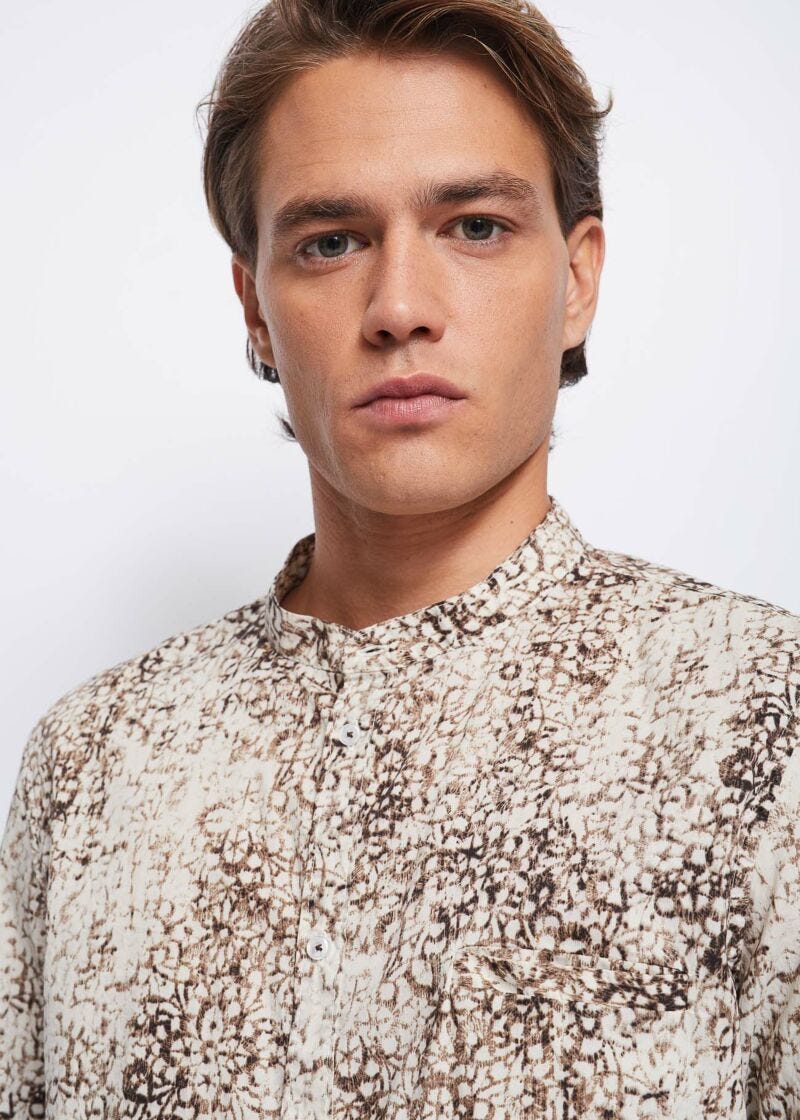 Camicia in cotone con stampa