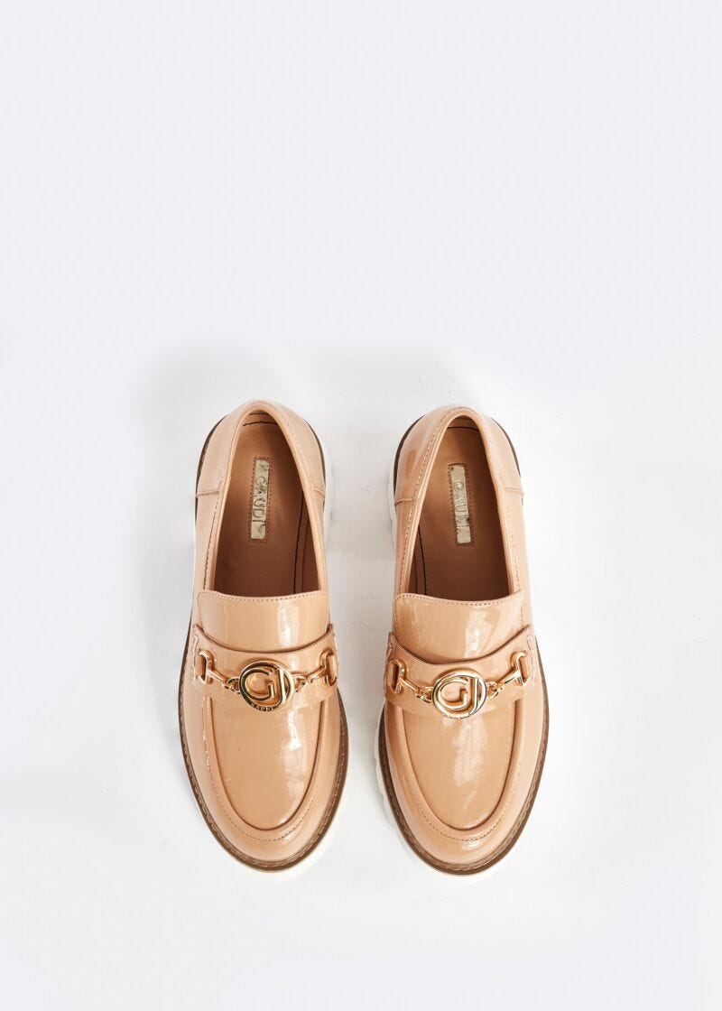 Patent leather loafers