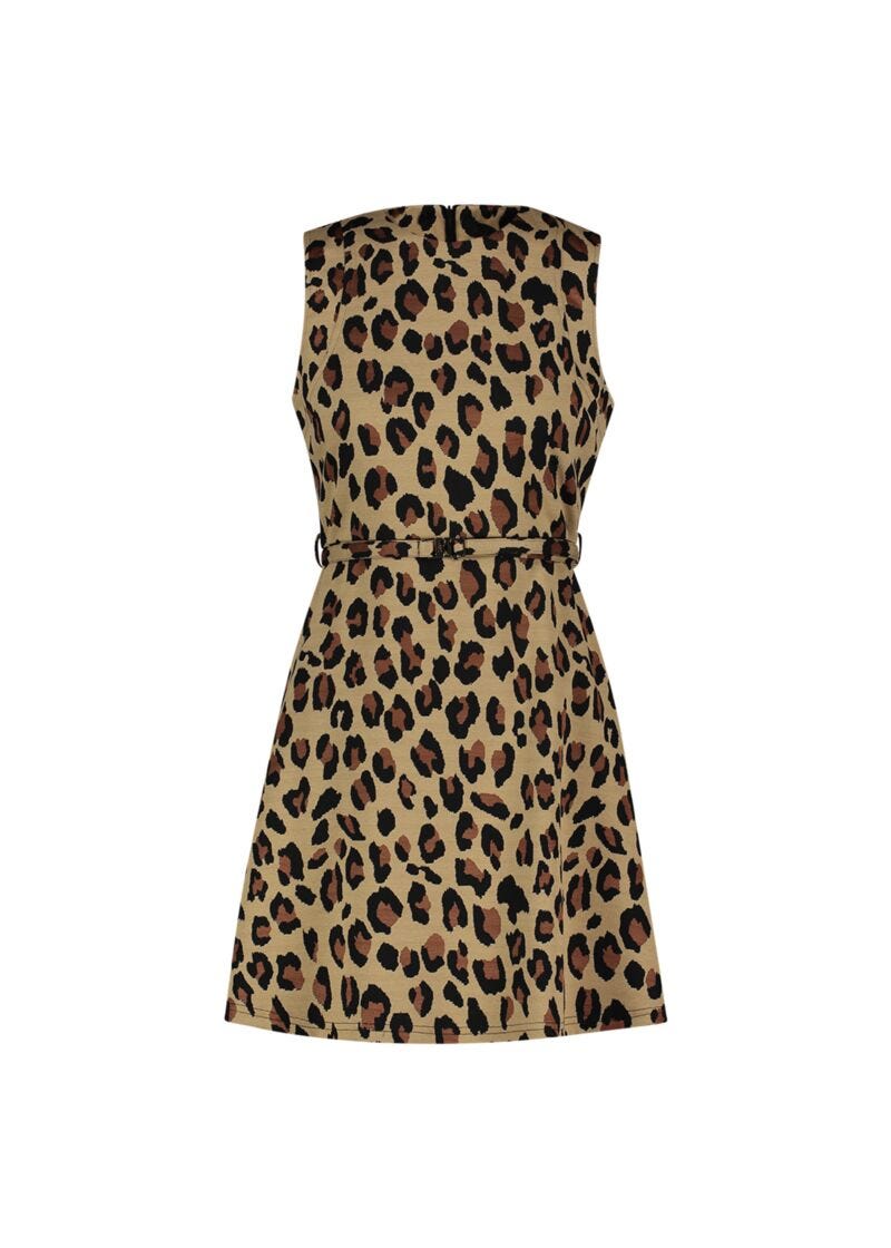 Animalprint jacquard dress