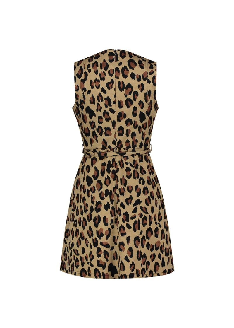 Animalprint jacquard dress