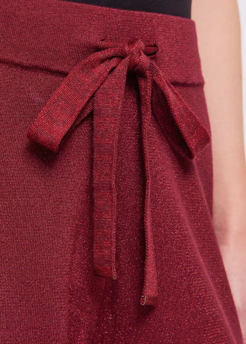 Lurex knit trousers