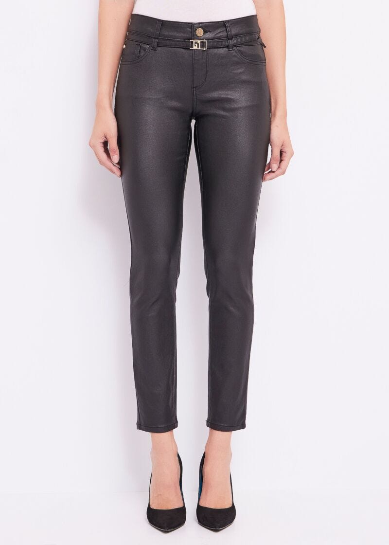 Coatedfabric trousers
