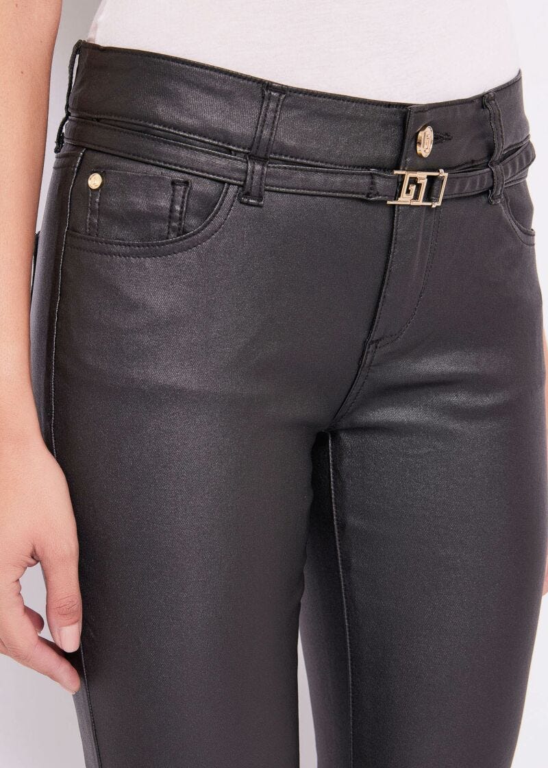 Coatedfabric trousers