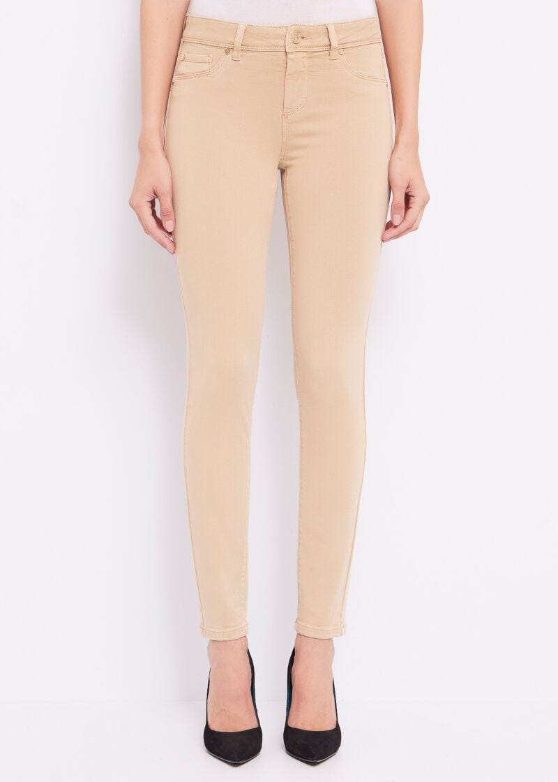 Cottonblend twill jeggings