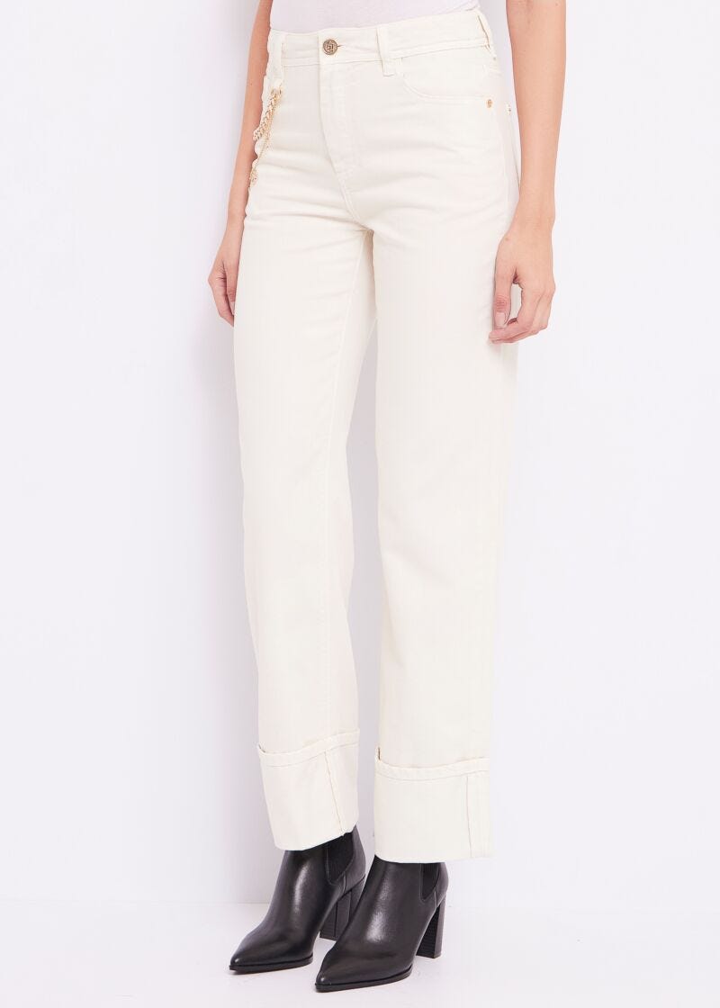 Pantaloni in misto cotone