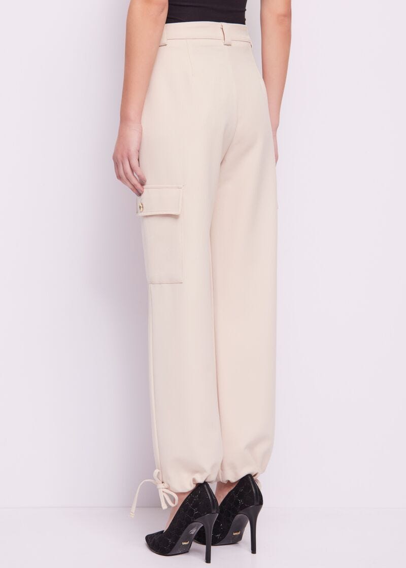 Beige cargo trousers