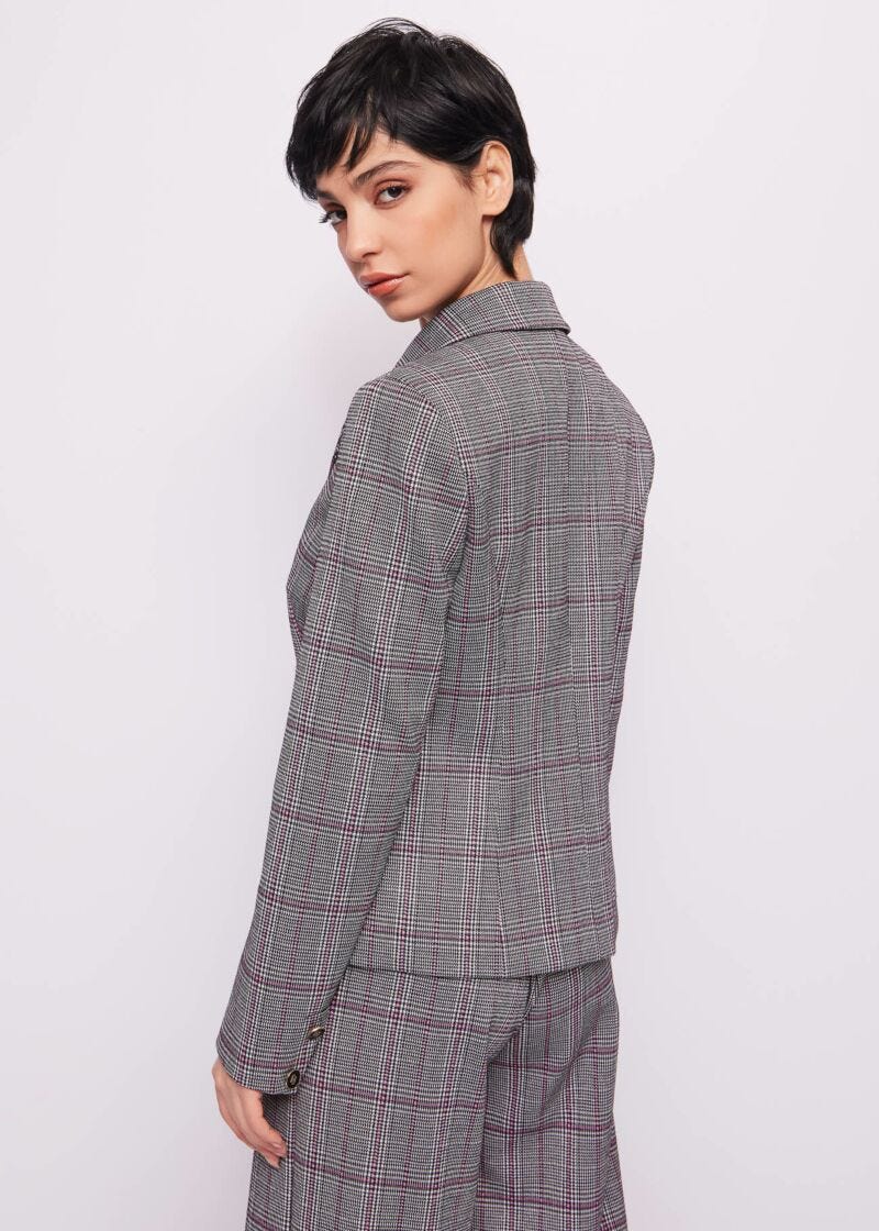 Blazer check jacquard