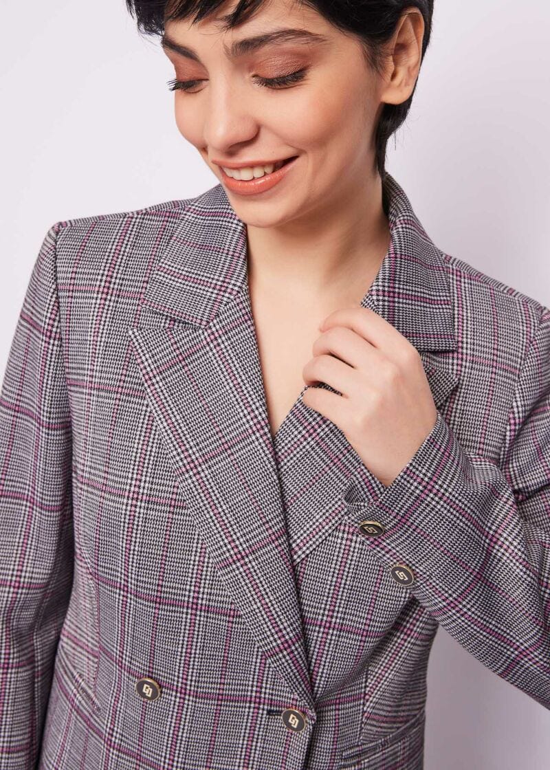 Blazer check jacquard
