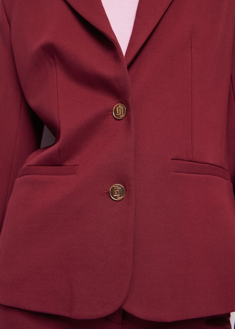 Blazer bordeaux monopetto