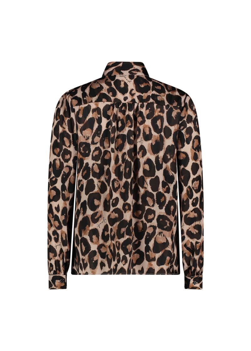 Animalprint satin shirt
