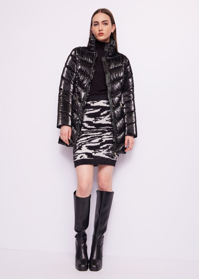 Black jumper with rhinestones