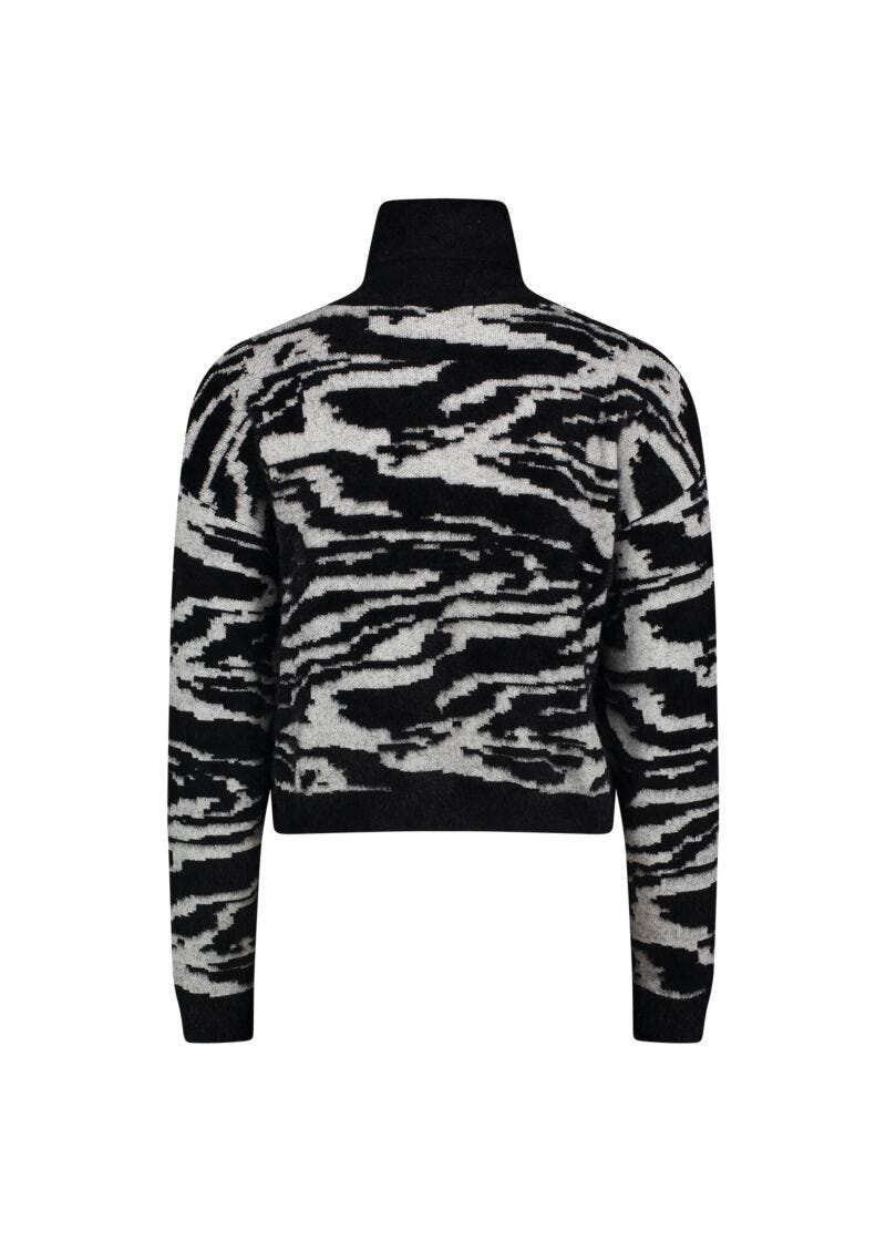 Maglia jacquard animalier