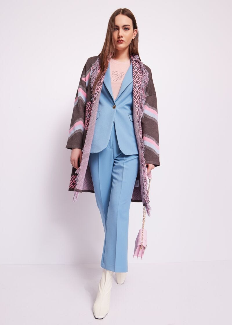 Cardigan in maglia jacquard