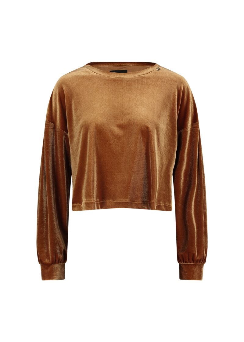 Brown chenille sweatshirt