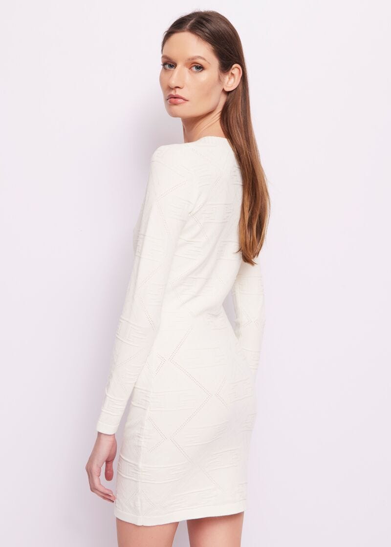 Mini abito in maglia jacquard