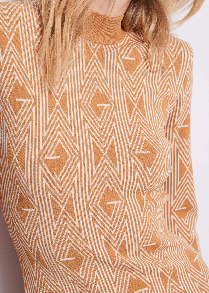 Mini abito in maglia jacquard