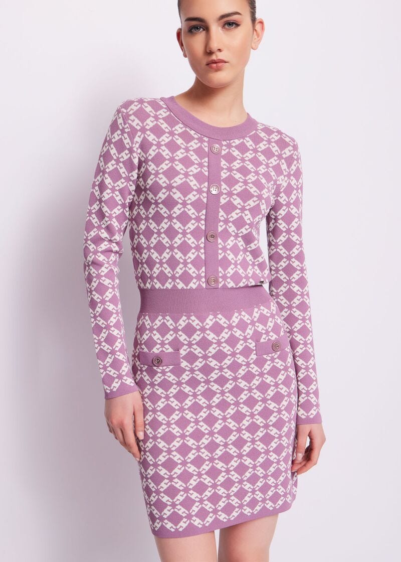 Vestito in maglia jacquard