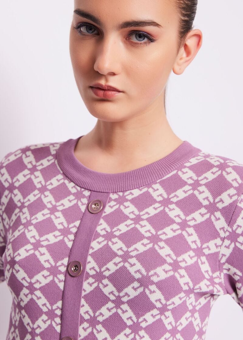 Vestito in maglia jacquard