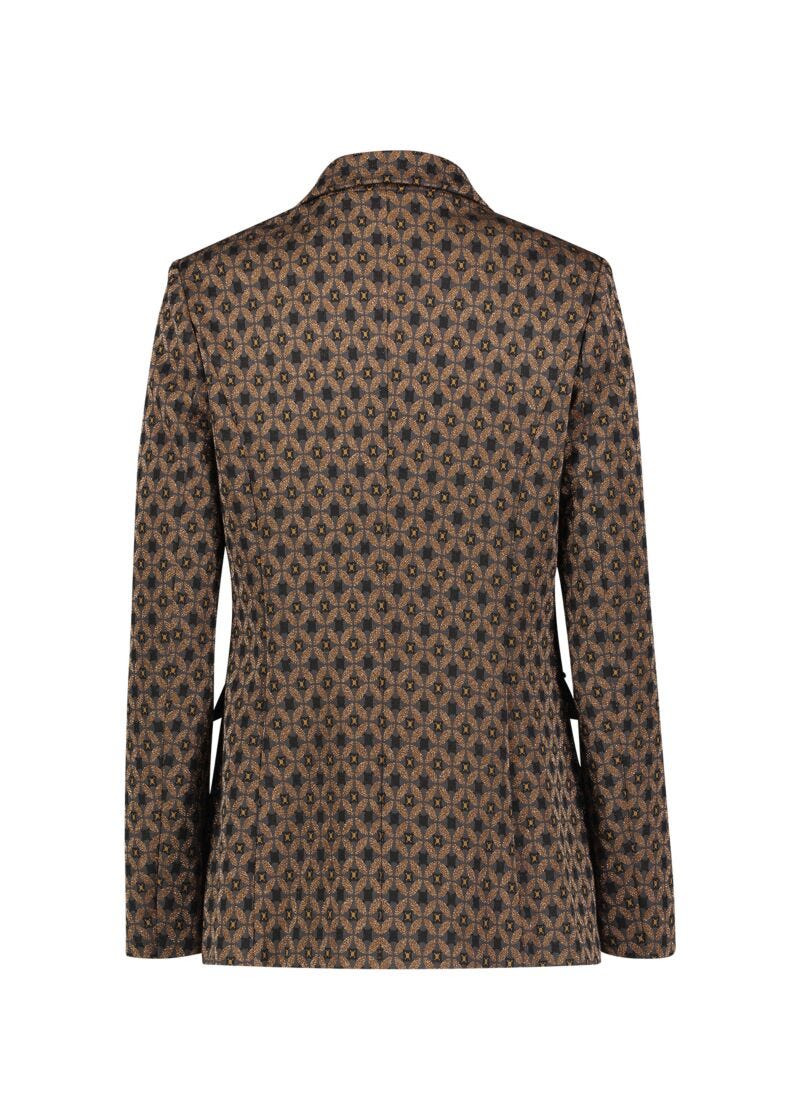Lurex doublebreasted jacquard blazer