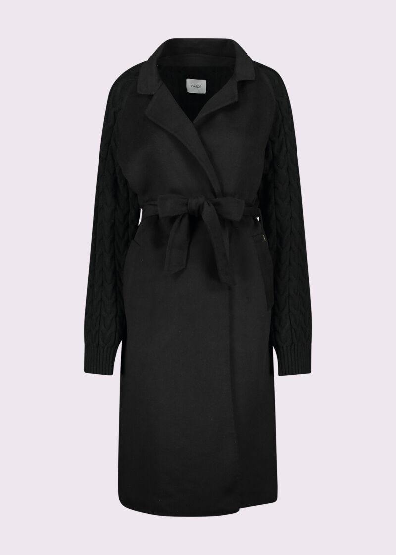 Black woolblend coat