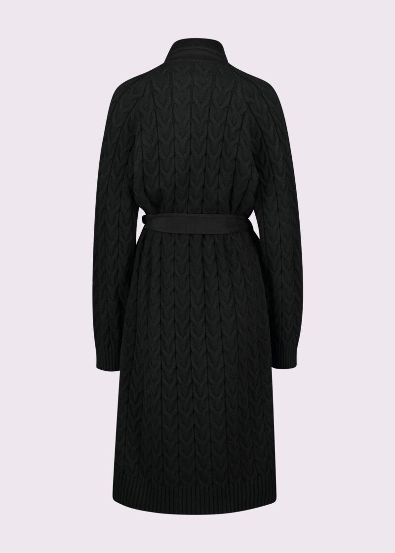 Black woolblend coat