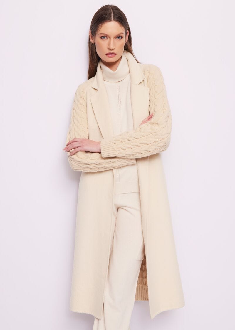 Beige woolblend coat