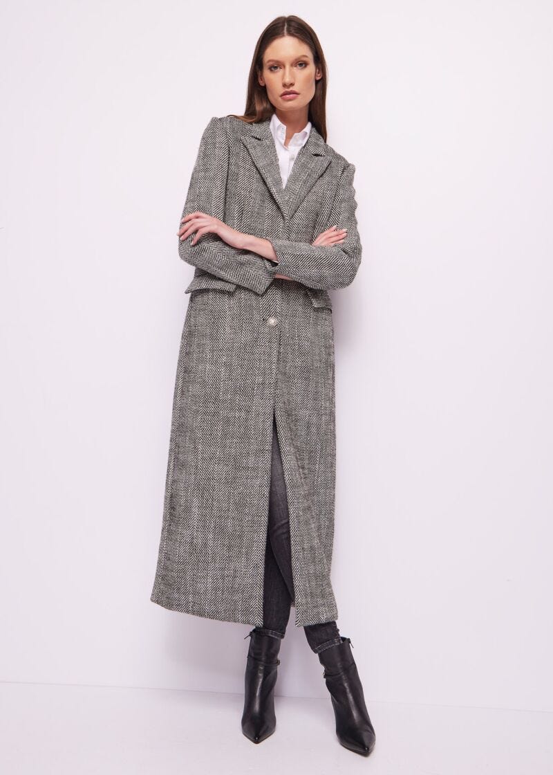 Wool blend coat