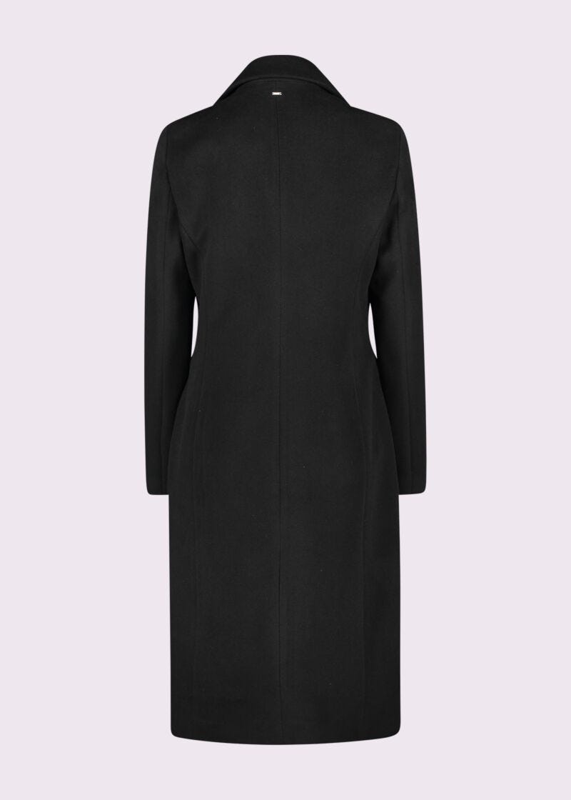 Black doublebreasted coat