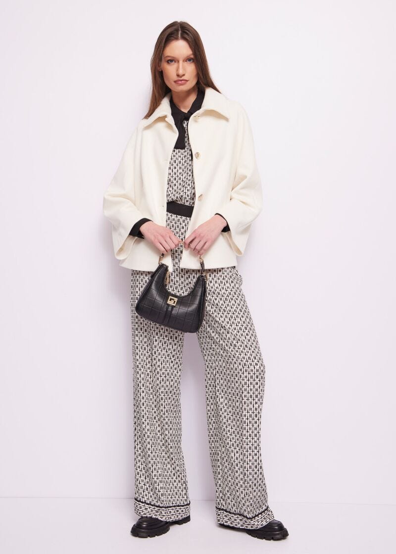 Manteau court blanc