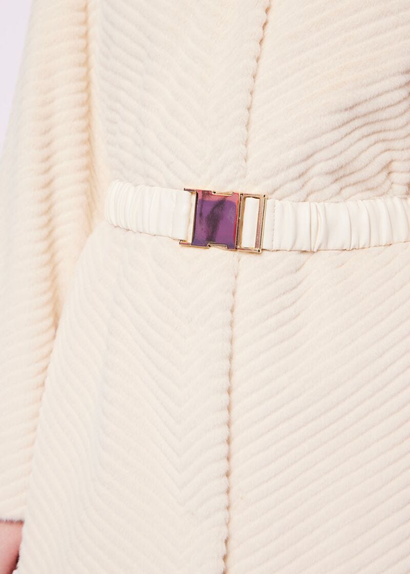 Faux fur coat