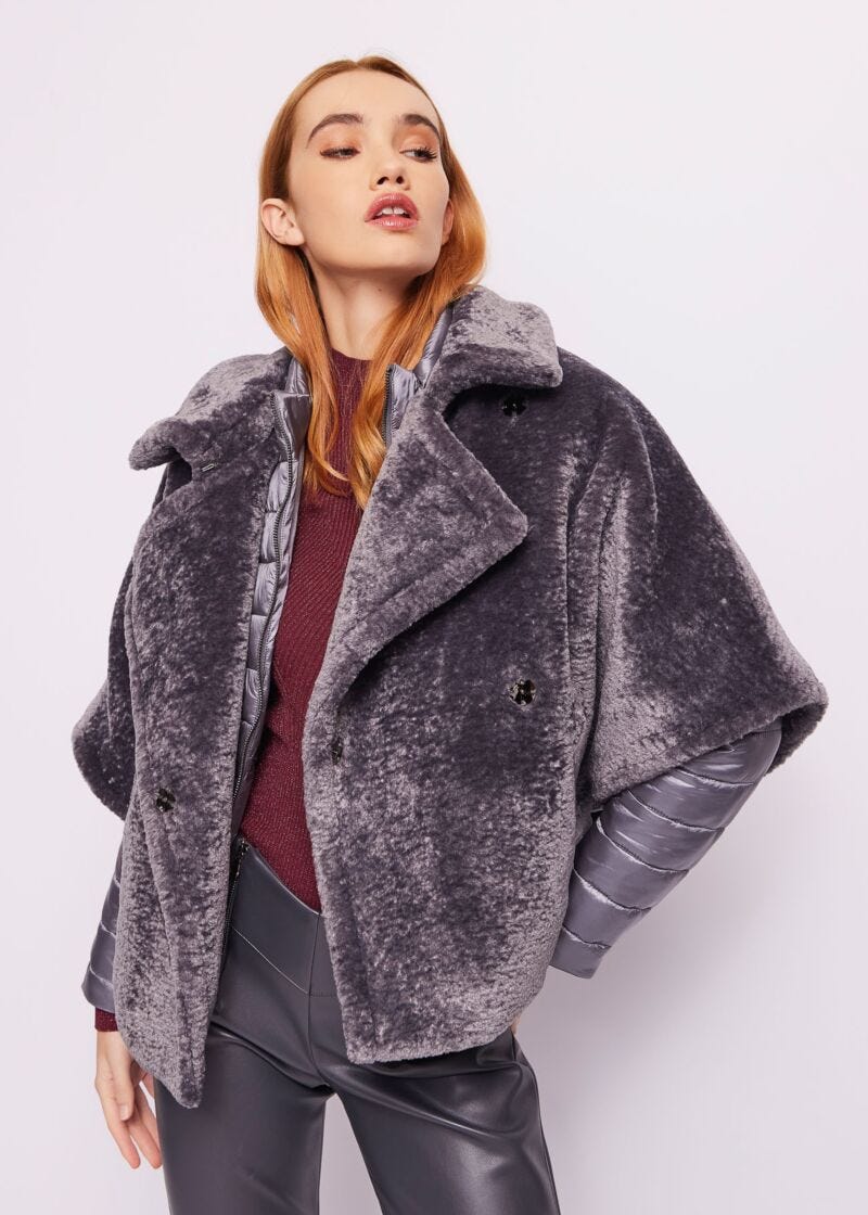 Faux fur jacket
