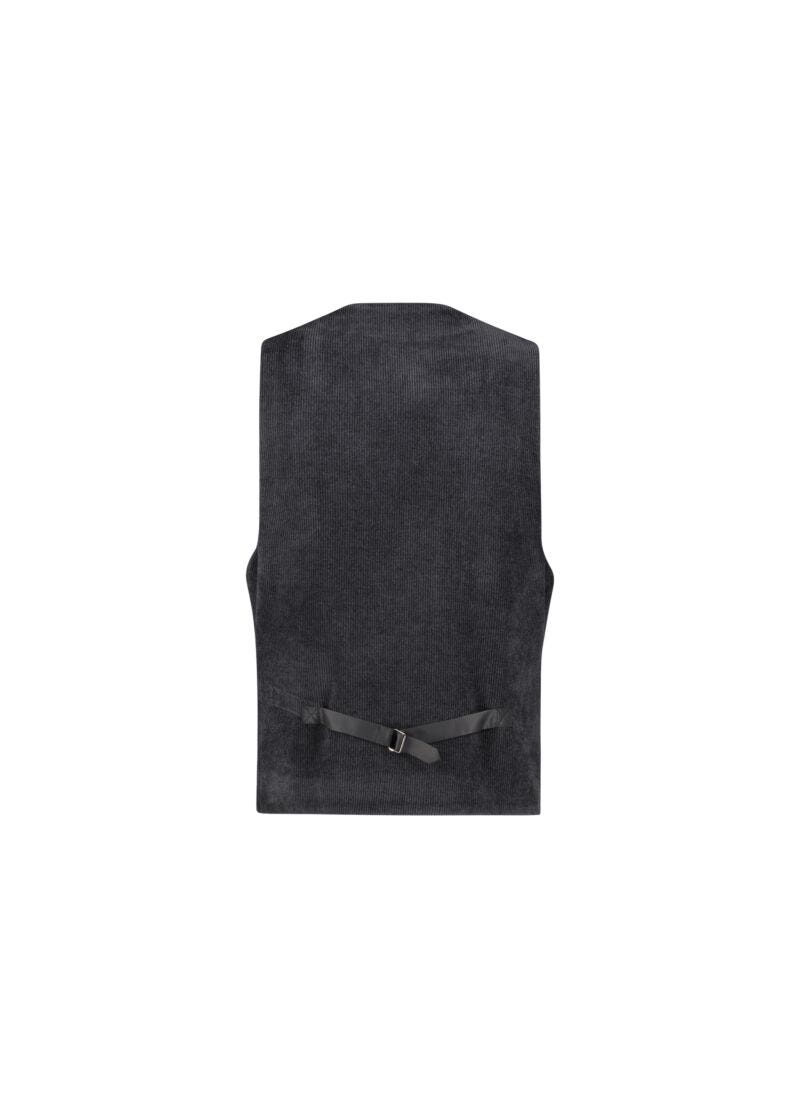 Gilet gris en velours