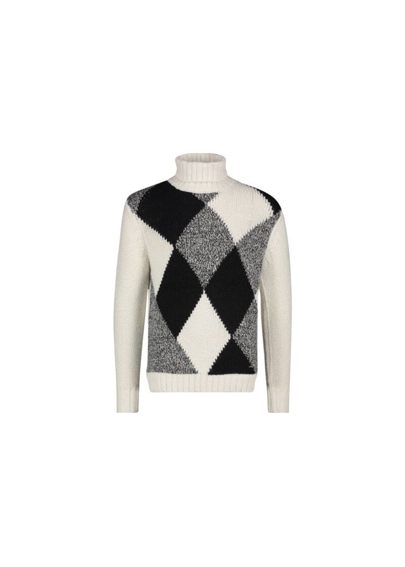 Turtle neck jumper in wool blend