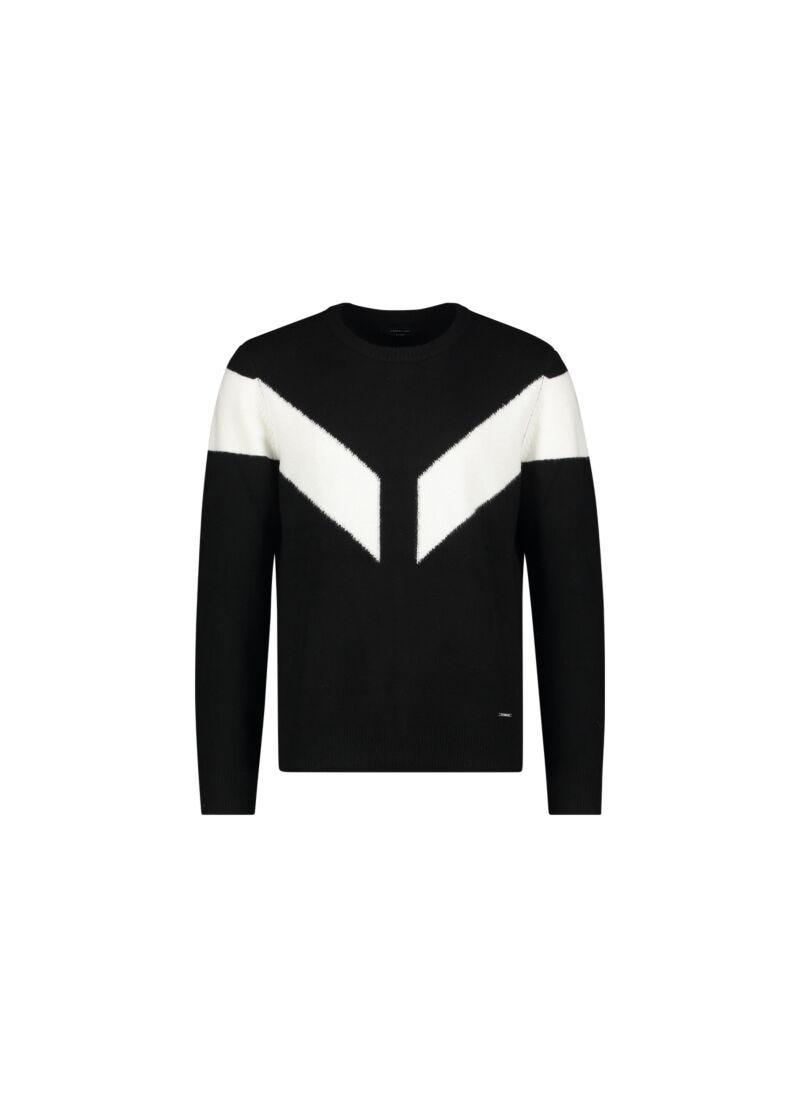Jersey de cuello redondo en mezcla de lana
