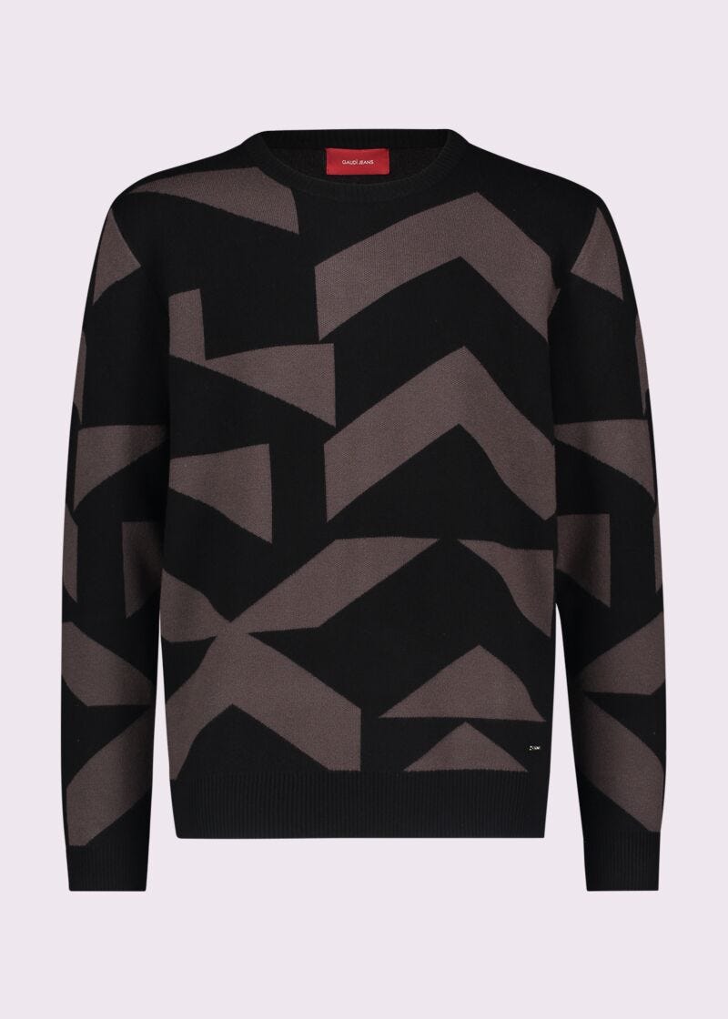 Maglia con motivo geometrico