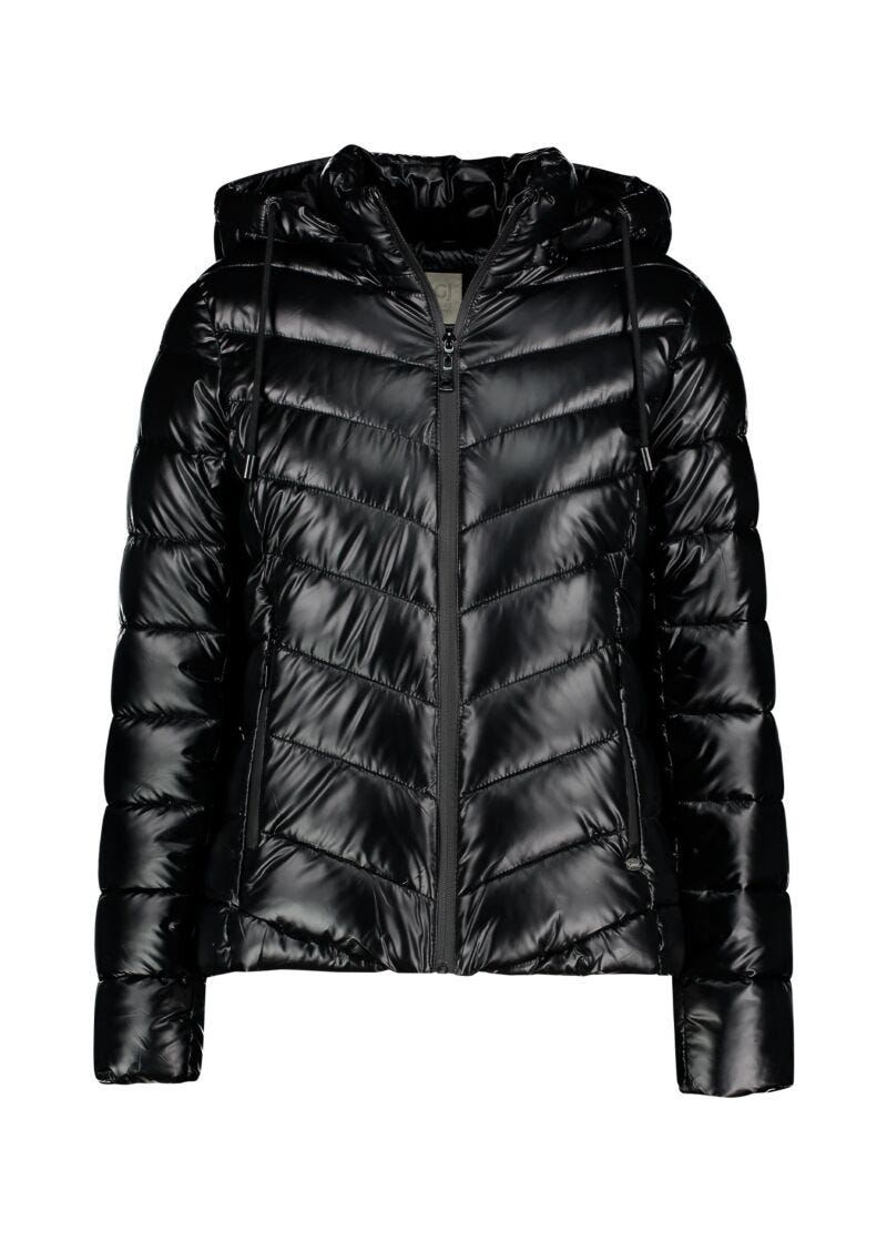 Cropped down jacket with hood