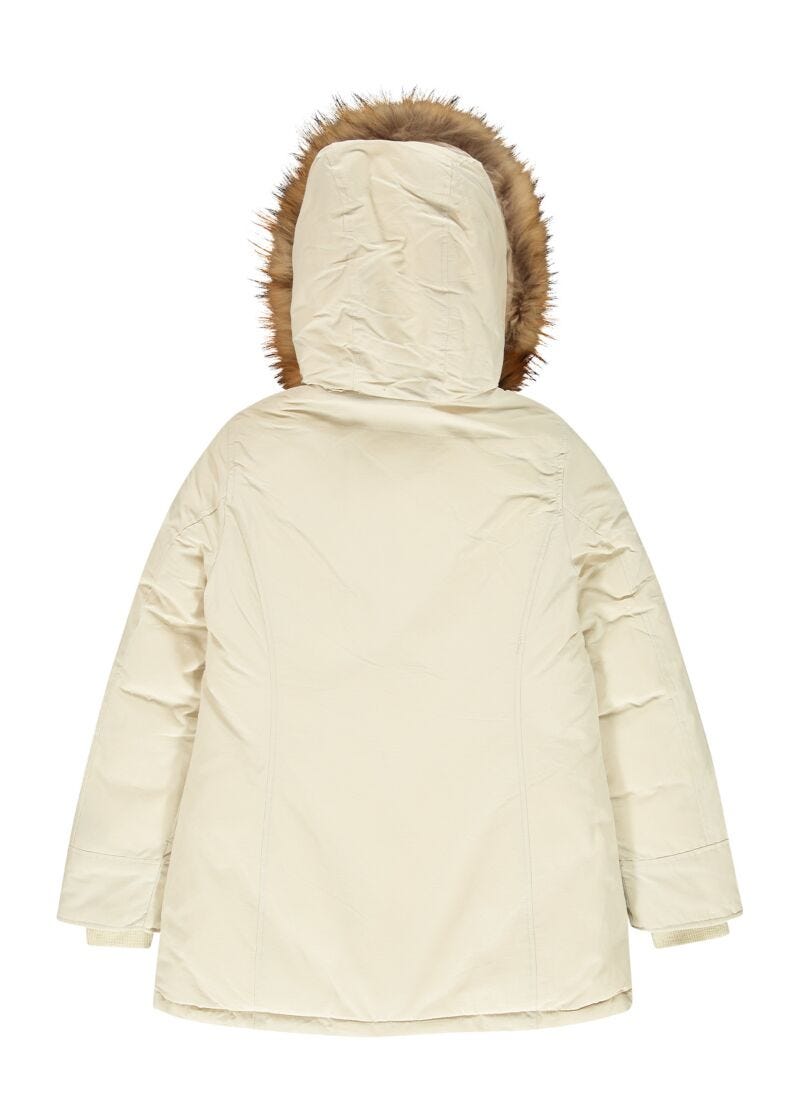 Parka with removable fur