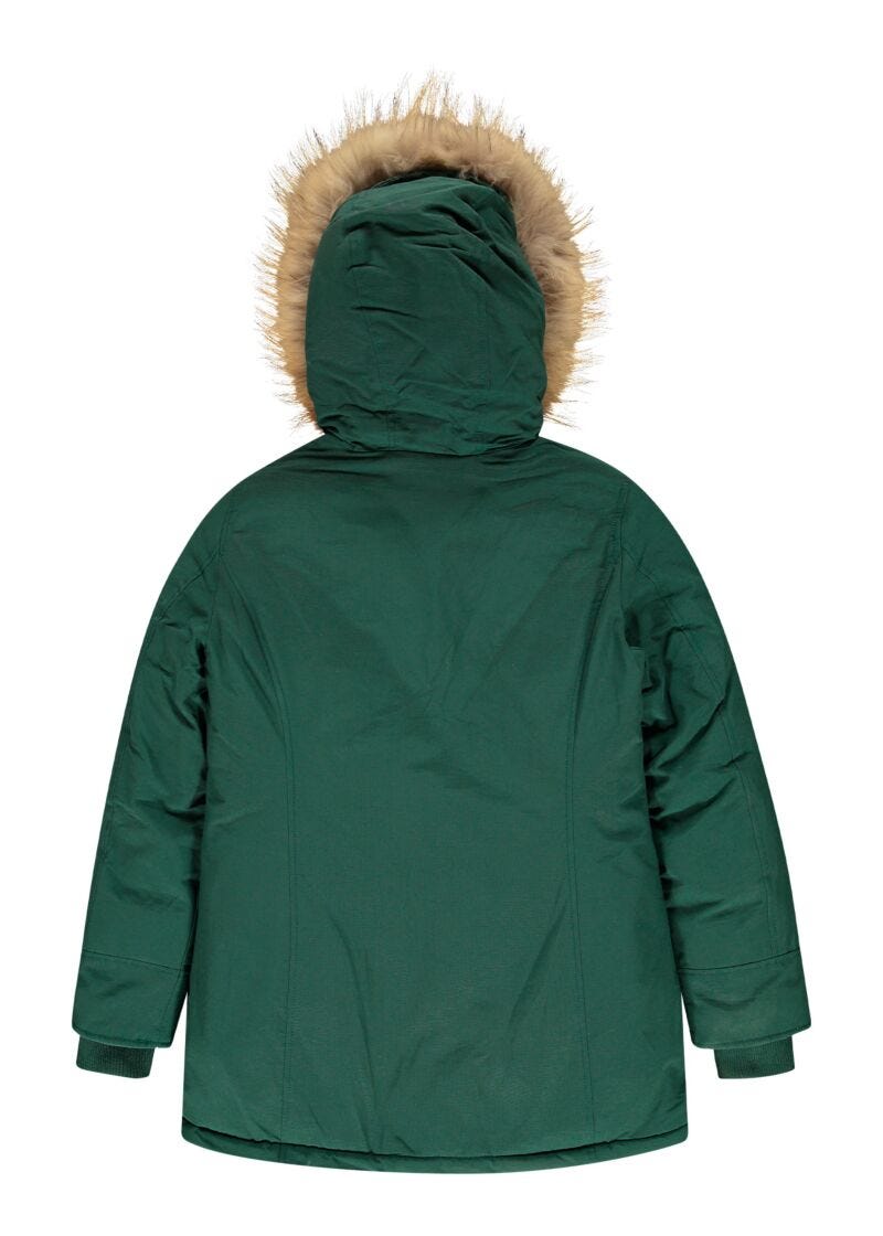 Parka with removable fur