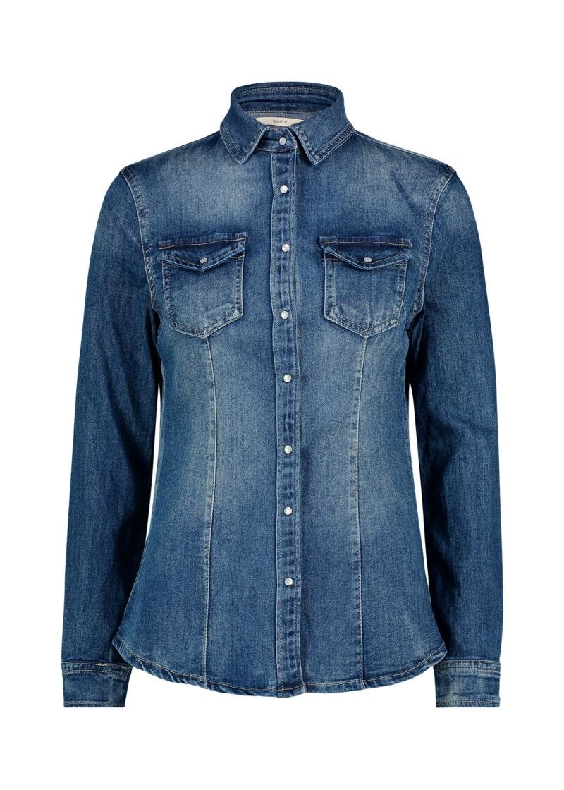 Cotton denim shirt