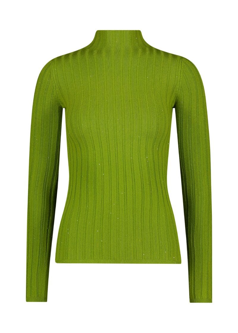 Rribbed turtle neck jumper