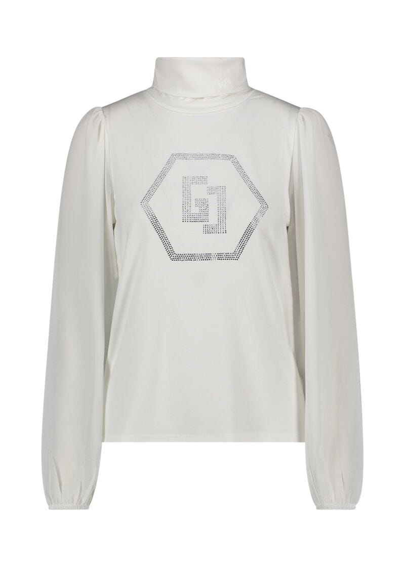White jersey tshirt with logo