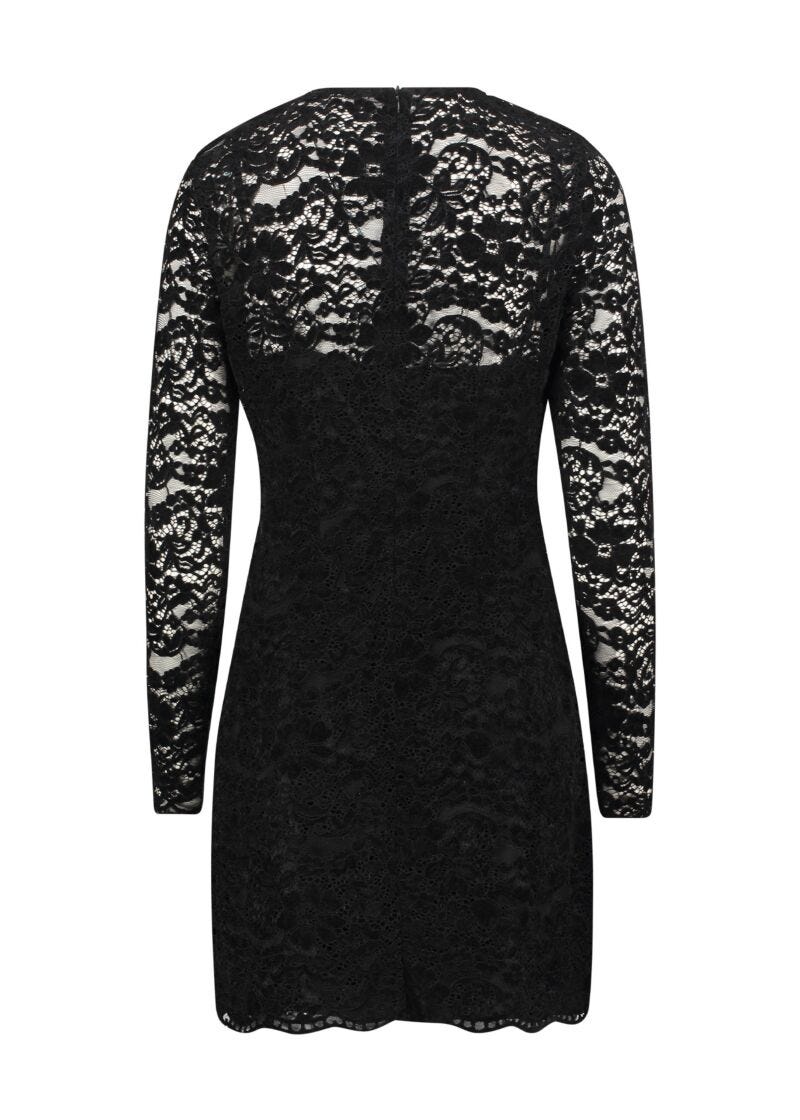 Mini-robe en dentelle noire
