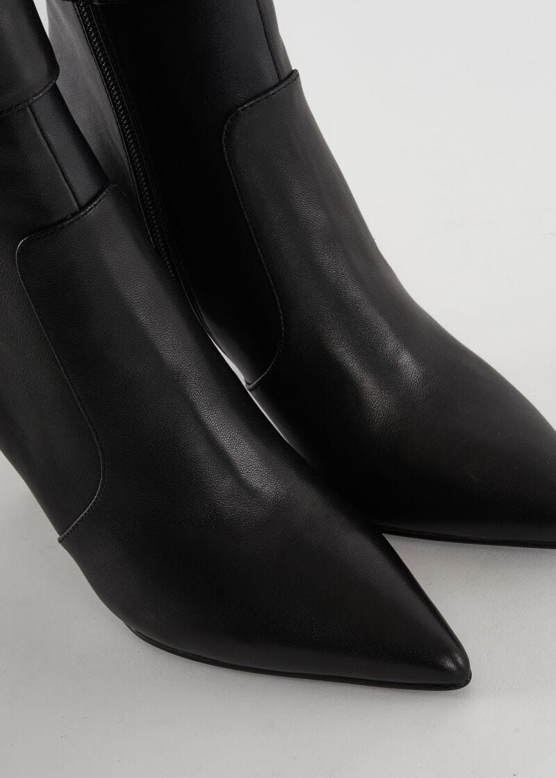 Leather ankle boots