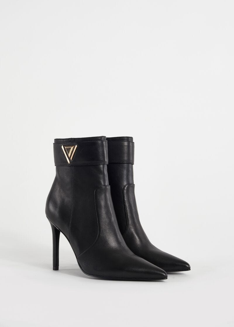 Leather ankle boots