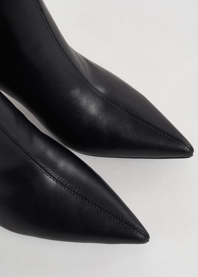 Fauxleather ankle boots