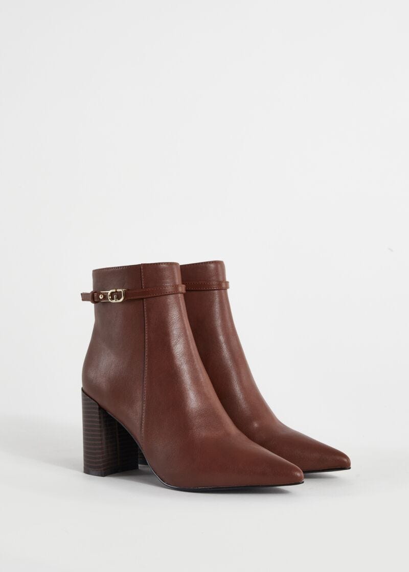 Bottines en cuir