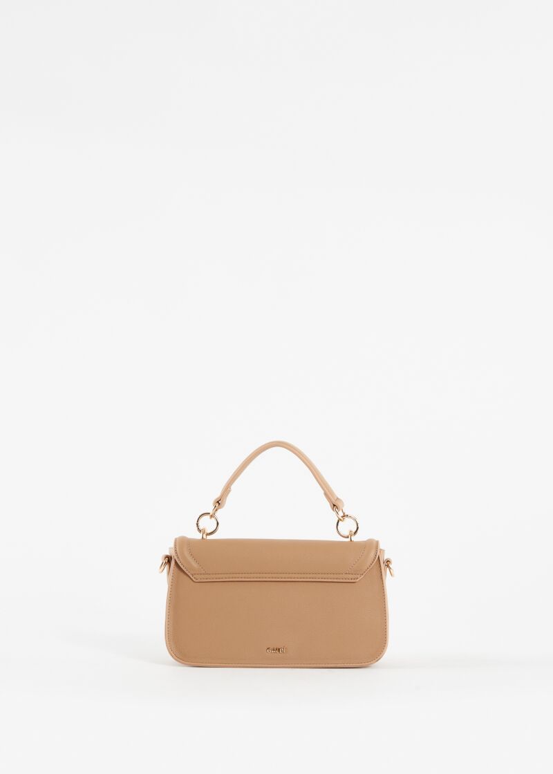 Beige tophandle bag