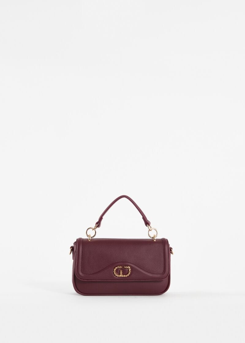Burgundy tophandle bag