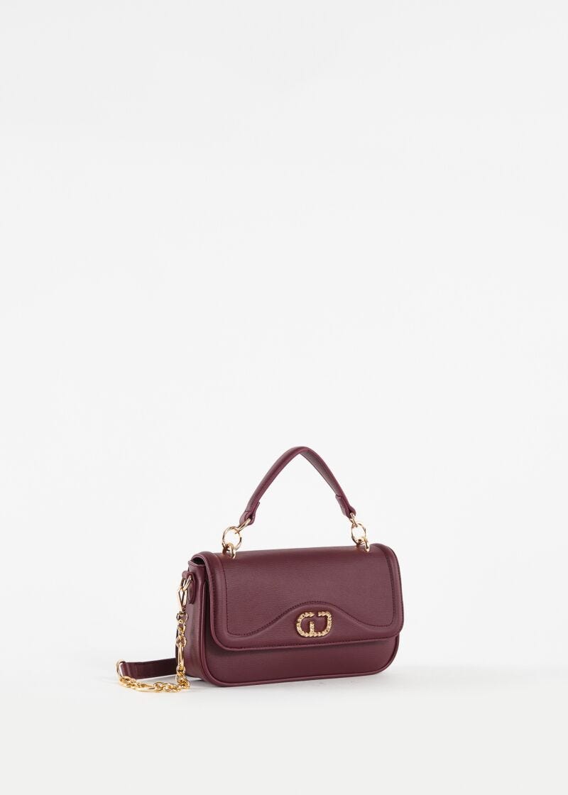 Burgundy tophandle bag