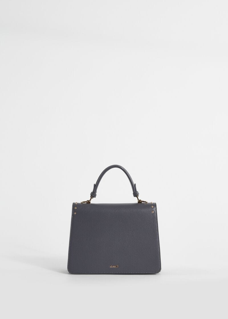 Sac à main gris avec clous